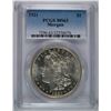 Image 1 : 1921 MORGAN SILVER DOLLAR, PCGS MS-63