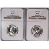 Image 1 : 2-1945 WASHINGTON QUARTERS NGC MS65 GEMS