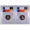 Image 2 : ( 2 ) 2004-S TEXAS STATE QUARTERS, PCGS PR-70 DCAM