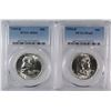 Image 1 : ( 2 ) 1959-D FRANKLIN HALF DOLLARS, PCGS MS-64