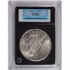 Image 4 : 1925-S PEACE SILVER DOLLAR, CCGS CHOICE BU SEMI-KEY