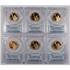 Image 1 : 6 PROOF PRESIDENTIAL DOLLARS PCGS PR-69 DCAM