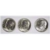 Image 2 : GEM BU ROLL OF SILVER ROOSEVELT DIMES 1964 + OLDER