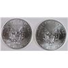 Image 2 : ( 2 ) 2015 SILVER AMERICAN EAGLES. GEM BU,  GREAT STOCKING STUFFERS