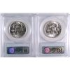 Image 2 : ( 2 ) 1956 FRANKLIN HALF DOLLARS, PCGS MS-64 FBL