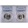 Image 1 : 1956 & 1957 FRANKLIN HALF DOLLARS,  PCGS MS-65