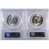 Image 2 : 1956 & 1957 FRANKLIN HALF DOLLARS,  PCGS MS-65