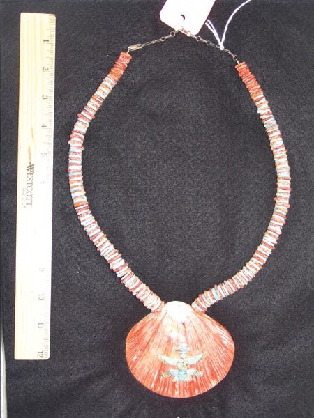 Zuni Shell Necklace - Philbert Beyuka