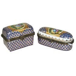 2 Cloisonné Boxes