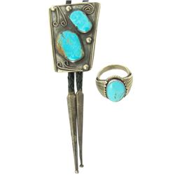 Navajo Bolo & Ring