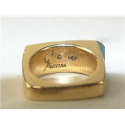 Hopi Gold Ring - Duane Maktima