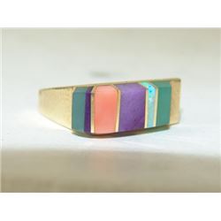 Hopi Gold Ring - Duane Maktima