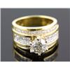 Image 1 : 4.77 ctw Diamond Engagement  Ring 18K Yellow Gold I-J,  I1,  11.9 tgw|**Size:7