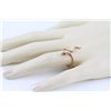 Image 3 : 0.17ct Pavé Ruby & Diamonds in 14K Rose Gold Snake of Slytherin Motif Ring - 7