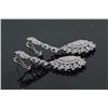 Image 3 : 4.80 ctw Diamond Earring Pear Shape Design Pendant  F, SI2-I1 18K White Gold