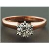 Image 1 : 1.00 ct GIA Round Brilliant H, SI1, Solitaire Ring 18K Rose Gold RingSize  6.5