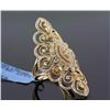 Image 1 : 2.27 ctw Channel Diamond  Filigree Ring 14KYellow Gold 9.59g|**Size:6.75