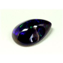 Natural Black Opal Pear 1.5 ct