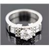 Image 1 : 1.25ctw Diamond Engagement  Ring 14KWhite Gold F-GI1-I26.4 tgw|**Size:6