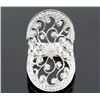 Image 1 : 1.35 ctw Prong Channel Set Diamond Filigree Ring 14K White Gold   12.07g|**Size:6.5