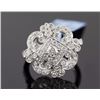 Image 1 : 0.97 ctw Diamond  Cluster Pave Band 14KWhite Gold F-G, SI2-SI3|**Size:6  5.60g