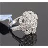 Image 2 : 0.97 ctw Diamond  Cluster Pave Band 14KWhite Gold F-G, SI2-SI3|**Size:6  5.60g