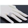Image 5 : 2.10 ctw Pave Channel Set Diamond  Filigree Ring 14K White Gold   5.83g|**Size:6.5