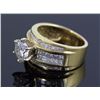 Image 2 : 4.77 ctw Diamond Engagement  Ring 18K Yellow Gold I-J,  I1,  11.9 tgw|**Size:7