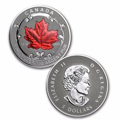 2015 Canada 5-Coin Reverse Proof Silver Maple Leaf Set
