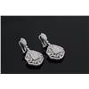 Image 2 : 3.50 ctw Diamond Earring (F, SI2-I1) 18K White Gold Dim. Approx Ht 35mmx20mm