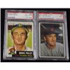 Image 1 : 1953 BOWMAN COLOR #22 PORTERFIELD PSA 7, 1953 TOPPS #83 POLLET PSA 6