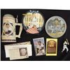 Image 1 : AWESOME MICKEY MANTLE COLLECTION: STEIN, 2 PLATES, ORNAMENT & POST CARD
