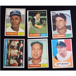1960 - 61 - 62 TOPPS BASEBALL LOT (290 Cards) SEMI-STARS, TEAM CARDS, CHECKLIST,