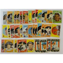 1959 TOPPS LOT (51 cds), LOADED WITH SEMI & MINOR STARS-COLAVITO-APARICIO-CEPEDA