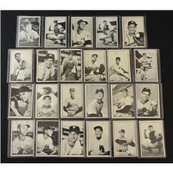 1953 BOWMAN BLACK / WHITE LOT (23 cds) ALL DIFFERENT, MOSTLY NICE VGEX, CLEAN
