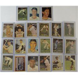 1957 TOPPS N.Y. GIANTS TEAM LOT (21 CARDS) WILLIE MAYS