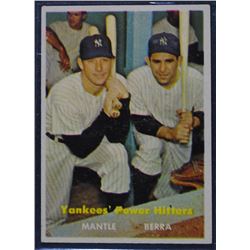 1957 Topps #407 Mantle / Berra