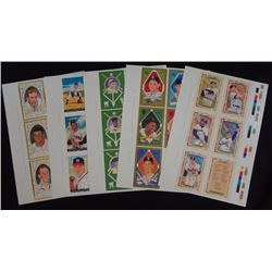 1990 PEREZ STEELE MASTER WORKS  UNCUT SHEET SET - SERIES 1 -  15 CARDS - RARE