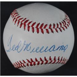 TED WILLIAMS AUTOGRAPHED BASEBALL - JSA STICKER on BALL - VERIFIED