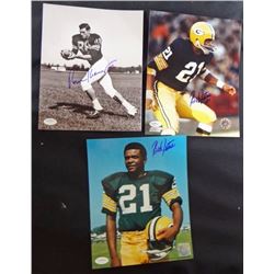 3 - JSA CERTED GREEN BAY PACKERS PHOTOS, RON KRAMER & 2- BOB JETER