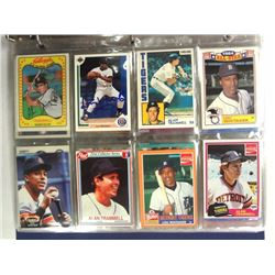 ALAN TRAMMELL & LOU WHITAKER CARD LOT  (80 ),  1 -  WHITAKER AUTOGRAPH