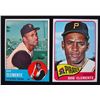 Image 1 : 2 - ROBERTO CLEMENTE -  1963 TOPPS #540 & 1965 TOPPS #160, BOTH NICE EX - EX+