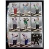 Image 1 : APPROX 290 GOLF CARDS - SP AUTHENTIC & UPPER DECK - IN SHEET / ALBUM- GREAT MIX