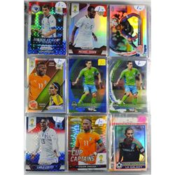 SOCCER CARD COLLECTION - 308 CARDS in ALBUM - MOSTLY ALL DIFFERENT