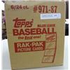 Image 1 : 1987 Topps Baseball Unopened Rack Pack Case w/ 6 Boxes per Case, 24 Packs /Box