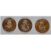 Image 1 : 3 - .999 SILVER ROUNDS - HALL of FAMERS - DiMAGGIO, MIZE & GEHRIG