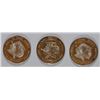 Image 2 : 3 - .999 SILVER ROUNDS - HALL of FAMERS - DiMAGGIO, MIZE & GEHRIG