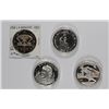 Image 1 : 4 - .999 SILVER ROUNDS - DODGERS, RYAN, BO JACKSON & STEVE LARGENT, TOTAL 4 ozt