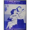 Image 1 : MICKEY MANTLE 1956 I LOVE MICKEY SHEET MUSIC - BEAUTIFUL NMMT+