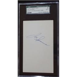 JOE SPARMA 68 TIGERS AUTOGRAPH 3X5 INDEX CARD - SGC AUTHENTIC